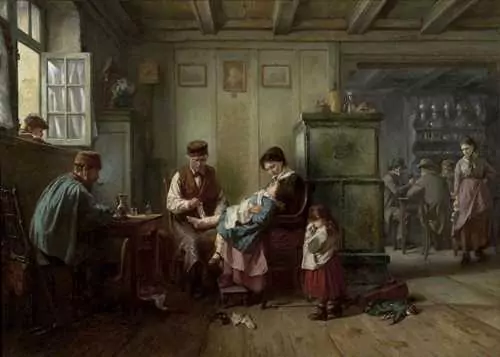 RAPHAEL RITZ — Der Dorfarzt. 1886. — Koller Auktionen