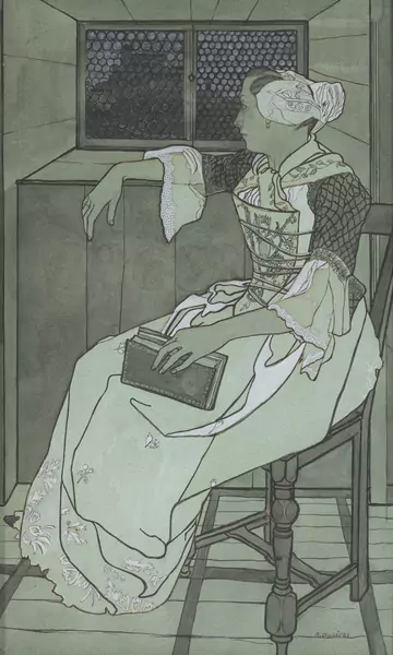 Femme assise avec un livre