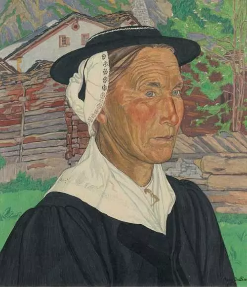 RAPHY DALLÈVES — Portrait einer Walliserin. 1916. — Koller Auktionen