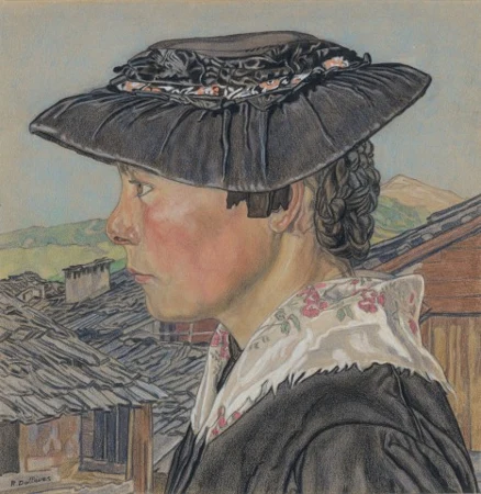 Valaisanne de profil