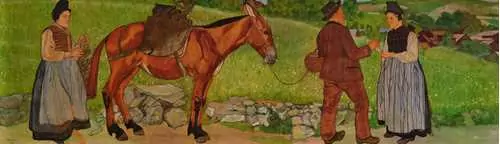 RAPHY DALLÈVES — Le marchand de raisins et deux valaisannes. 1908. — Koller Auktionen