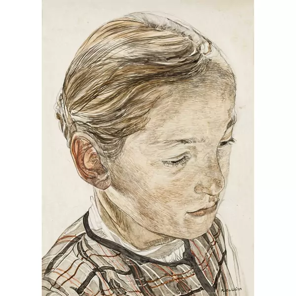 Petite fille au chignon
