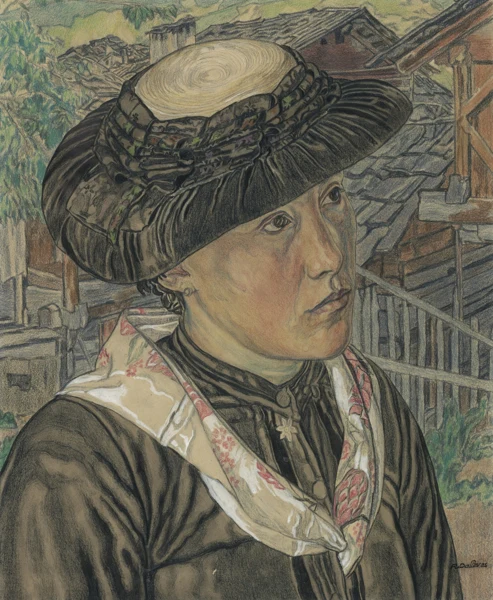 Raphy Dallèves — JEUNE VALAISANNEYOUNG WOMAN FROM THE VALAIS