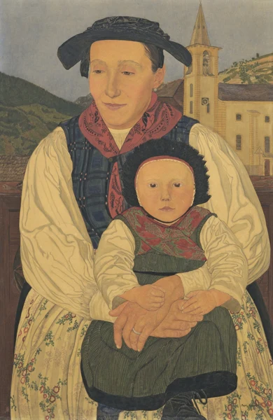 Raphy Dallèves — Amour maternel, 1916