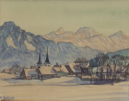 Village enneigé