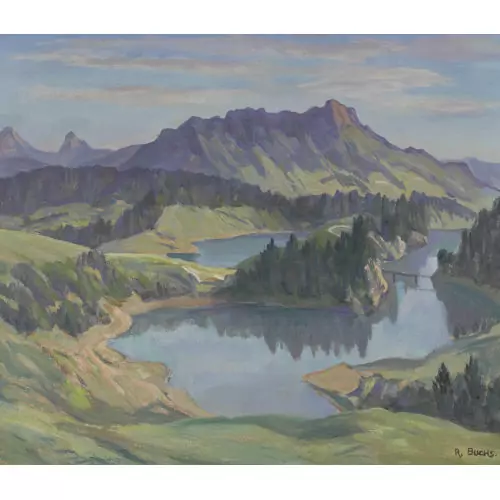 "Le Lac Mont-Salvens et Dent de Broc"