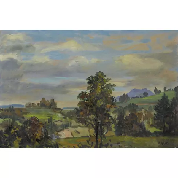 Hügelige Herbstlandschaft