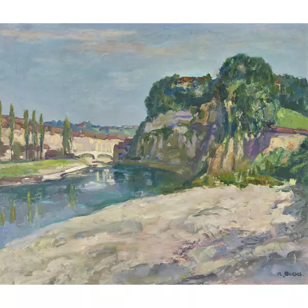 Vue de Fribourg avec le pont St-Jean