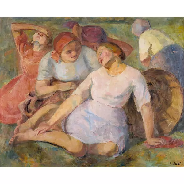 "Ruhende Mädchen in Roveredo"