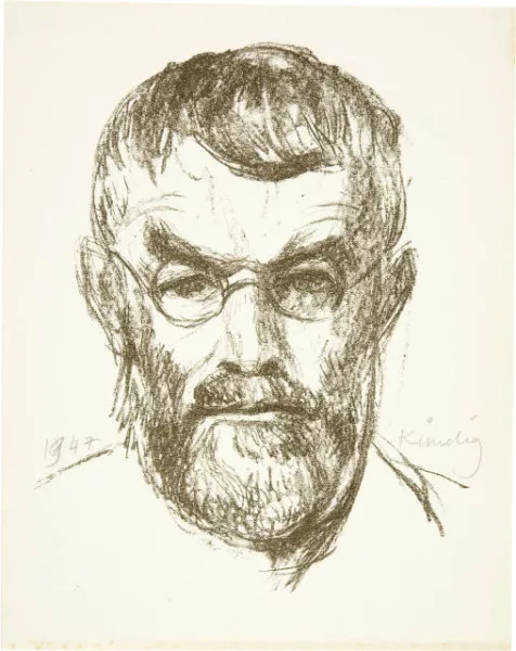 Reinhold Kündig — Selbstporträt. - Autograph