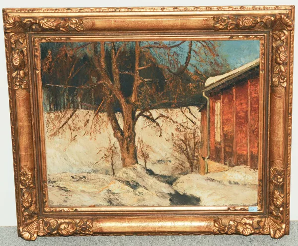 Reinhold Kündig — Winterlandschaft am Hirzel