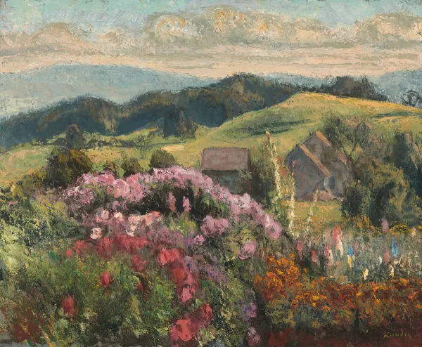 Reinhold Kündig — Blumengarten in Hirzel