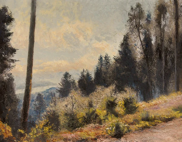 Reinhold Kündig — Landschaft (Horgenerberg - Blick auf den Zürichsee), 1940