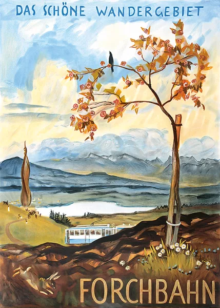 Reinhold Kündig — Forchbahn - Das schöne Wandergebiet, 1945