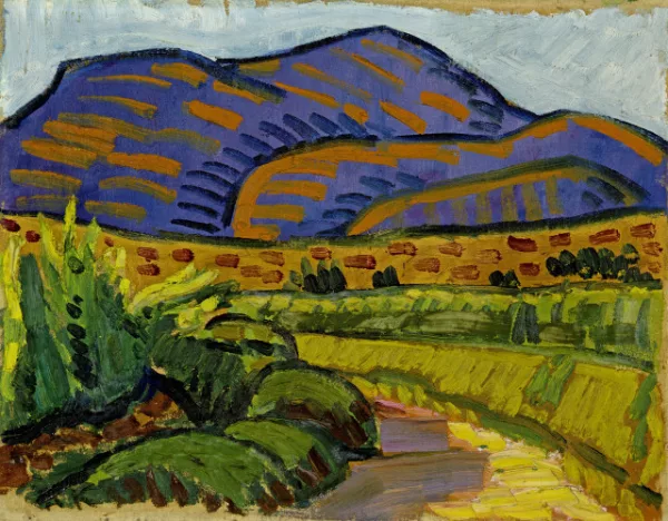 Reinhold Kündig — Südliche Landschaft, recto. - Landschaft mit Dorf, verso