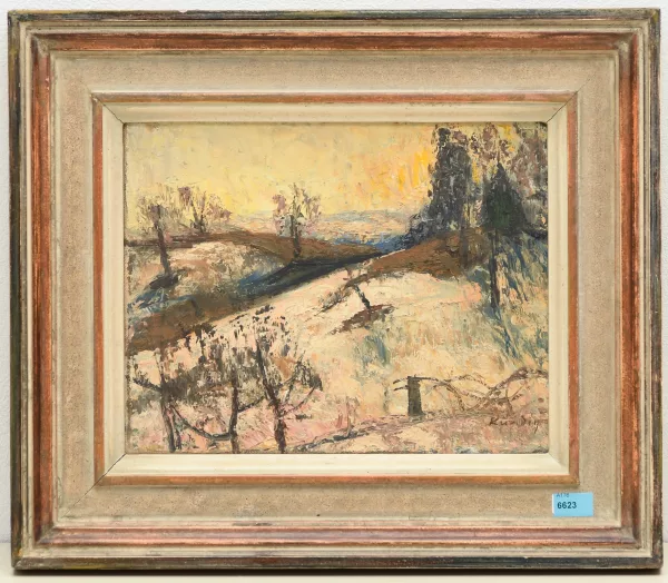 Reinhold Kündig — Zürcher Landschaft im Winter