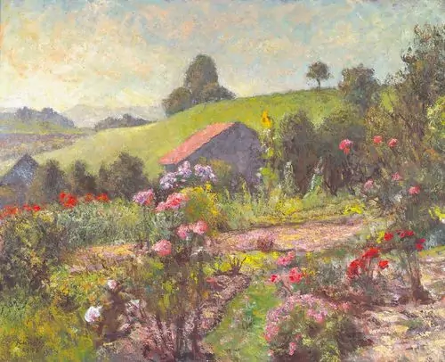 REINHOLD KÜNDIG — Garten (Blick vom Gartensitzplatz des Künstlers Richtung Süden). 1978. — Koller Auktionen