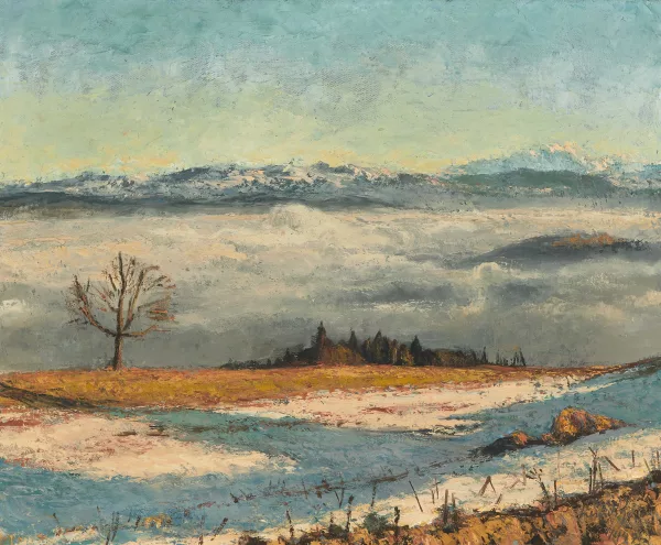 Reinhold Kündig — Säntisgebirge von Hirzel aus