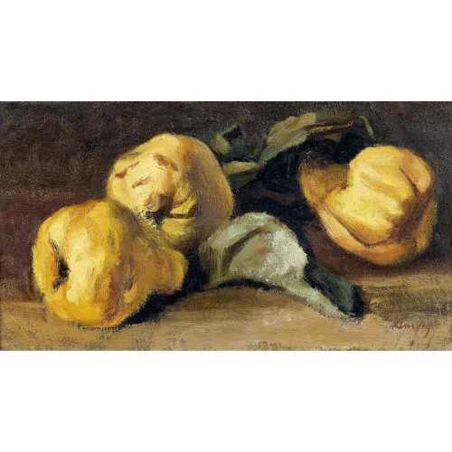 Reinhold Kündig — Stillleben mit Quitten.