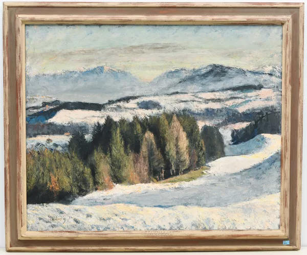 Reinhold Kündig — Bleiche Wintersonne", 1962