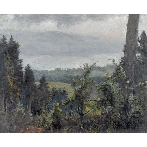 Reinhold Kündig — "Dunstige Landschaft".