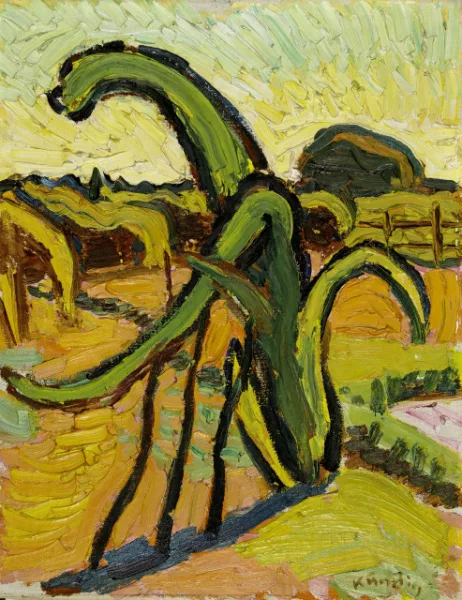 Reinhold Kündig — Landschaftsbild mit Kaktee