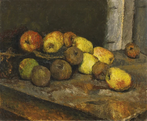Reinhold Kündig — Stillleben mit Äpfeln und Birnen, 1947