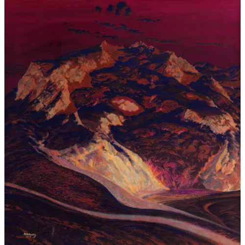 Remo Patocchi — Das Monte Rosa-Massiv mit Dufourspitze und Nordend.
