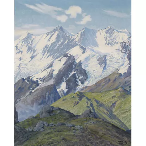 Die Mischabelgruppe vom Fletschhorn aus