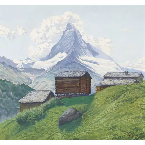 "Alpe davanti al Cervino"