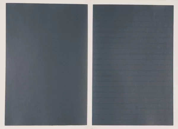 Rémy Zaugg — Mappe. Siebzehn dichotomische Zustände, 1969/1970