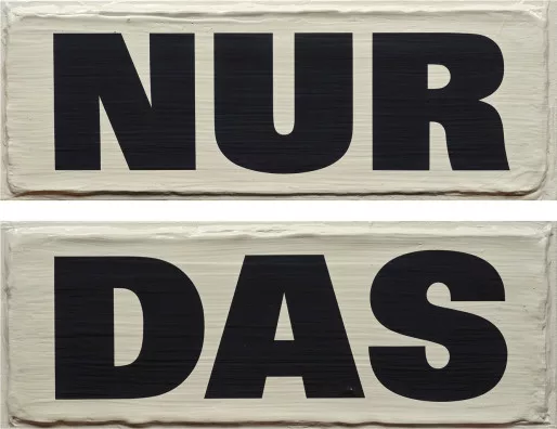 Rémy Zaugg — Nur/Das, 1990-97