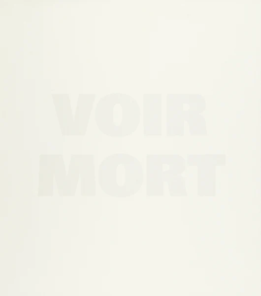 Rémy Zaugg — Voir Mort, 1989