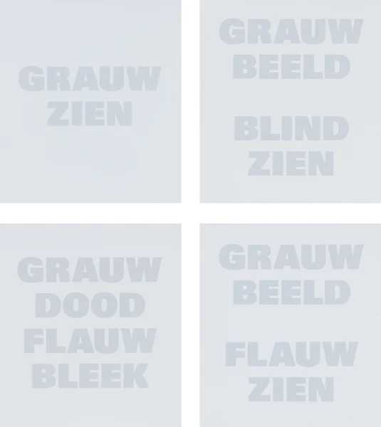 Rémy Zaugg — Grauw ZienGrauw Beeld Blind ZienGrauw Dood Flauw BleekGrauw Beeld Flauw Zien