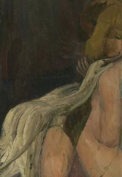 RENÉ AUBERJONOIS — Leda mit dem Schwan (wohl Fragment). — Koller Auktionen