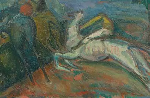 RENÉ AUBERJONOIS — Course de Chevaux. Um 1913. — Koller Auktionen
