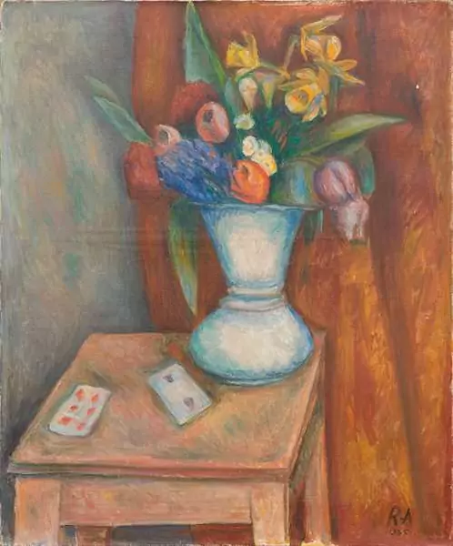 RENÉ AUBERJONOIS — Nature morte (fleurs). 1935. — Koller Auktionen
