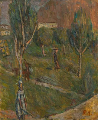 René Auberjonois — Le verger, Valais, 1943