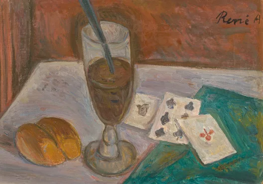 René Auberjonois — Nature morte (verre de café), 1937
