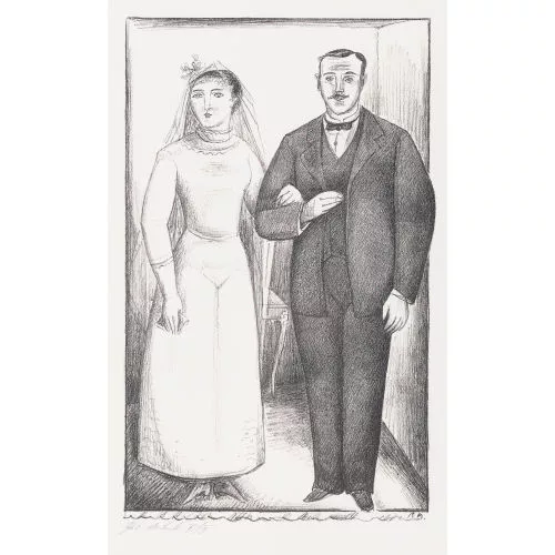 René Auberjonois — Das Hochzeitspaar.