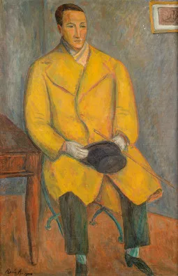 René Auberjonois — L'homme au manteau jaune, 1934