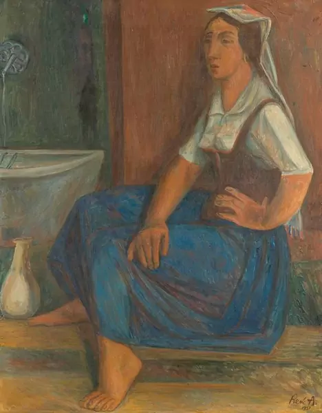 RENÉ AUBERJONOIS — Italienne à la Fontaine. 1931. — Koller Auktionen