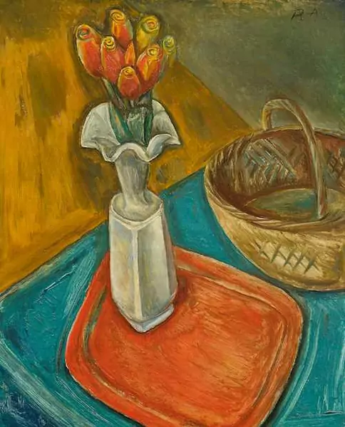 RENÉ AUBERJONOIS — Nature morte (tulips). 1921. — Koller Auktionen