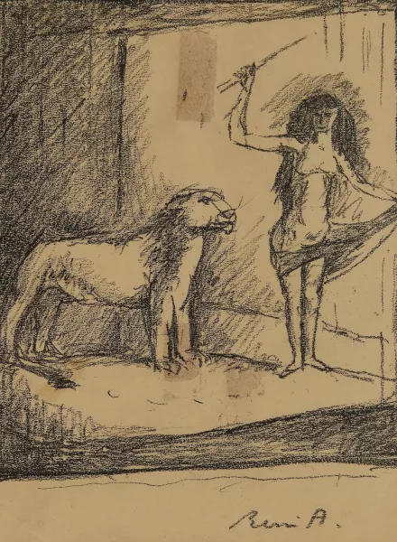 René Auberjonois — Femme et fauve