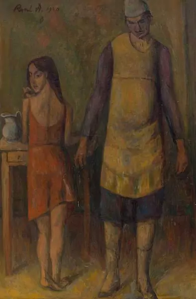 RENÉ AUBERJONOIS — Clown et petite écuyère. 1946. — Koller Auktionen