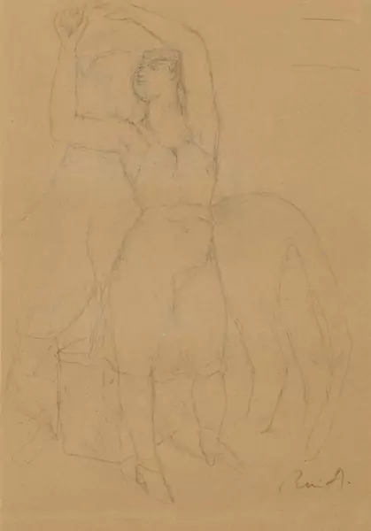 RENÉ AUBERJONOIS — Danseuse et cheval - Tänzerin und Pferd. — Koller Auktionen