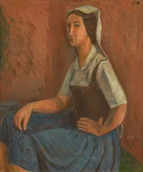RENÉ AUBERJONOIS — L'italienne à la fontaine, esquisse. 1931. — Koller Auktionen