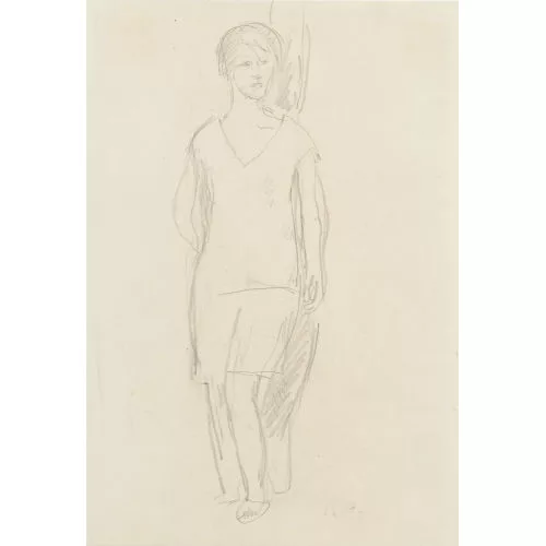 René Auberjonois — Stehendes Mädchen.