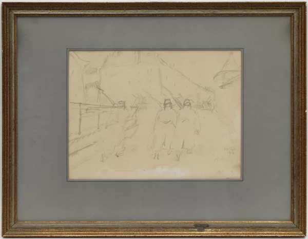 René Auberjonois — , Etude de soldats armés