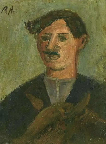 RENÉ AUBERJONOIS — Portrait eines Wallisers. — Koller Auktionen